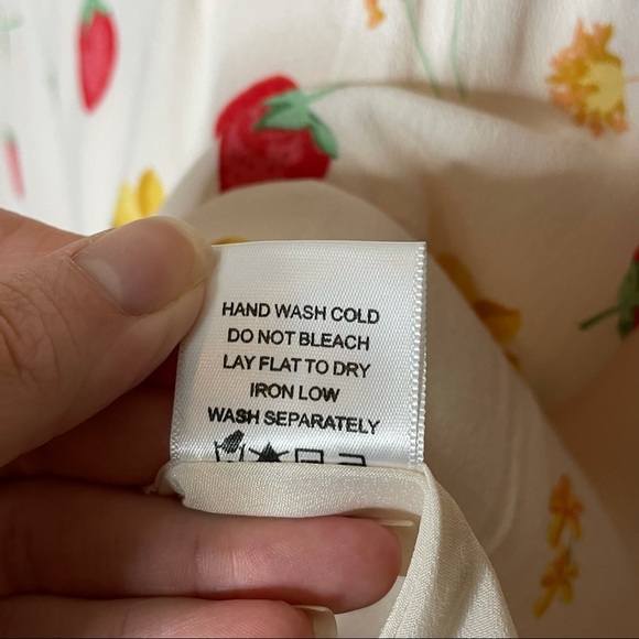 Privacy Please Dixie Floral Print Front Tie Dress Size L - Picture 9 of 16